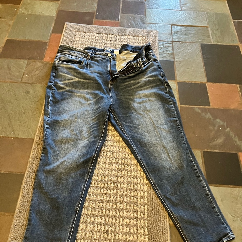 Terra & Sky Distressed Jeans 3X